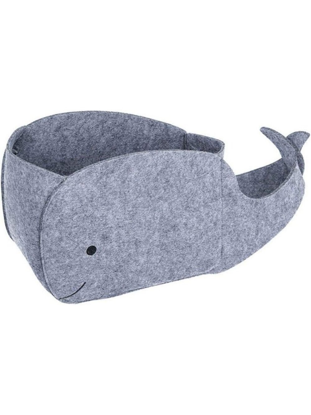 Whale-Shaped Felt Storage Bin | Foldable Fabric Organizer for Toys & Sundries